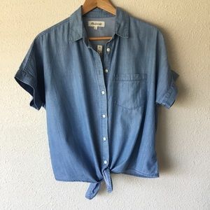 New Madewell Chambray Top